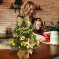 thumbnail image 3 of Flocked Mini Holiday Desktop Ornament Seasonal Tabletop Festive Home Decoration for Christmas Tree Display, 3 of 5