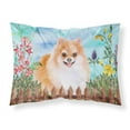 thumbnail image 1 of Carolines Treasures CK1278PILLOWCASE Pomeranian No.2 Spring Fabric Standard Pillowcase, 1 of 2