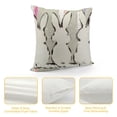 thumbnail image 4 of Qinduosi Spring Pillow Covers Set of  Easter Gray Stripes Rabbit Throw Pillow Covers Outdoor Spring Holiday Decor Pillowcase Farmhouse Linen Bunny Decorations Cushion Cover for Home Sofa Couch, 4 of 5