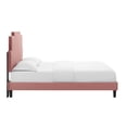 thumbnail image 6 of Modway Lindsey Performance Velvet Twin Platform Bed in Dusty Rose, 6 of 10