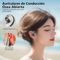 thumbnail image 4 of GuDoQi Audifonos Inalambricos Deportivos, Open-Ear Audífonos Bluetooth 5.4, Clip de Oreja, Llamadas de Voz HD, Indicador LED de Batería, para Correr Hacer Ejercicio, Compartimento Redondo, Negro, 4 of 14
