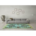 thumbnail image 3 of Ahgly Company Indoor Rectangle Abstract Light Blue Modern Area Rugs, 8' x 12', 3 of 4