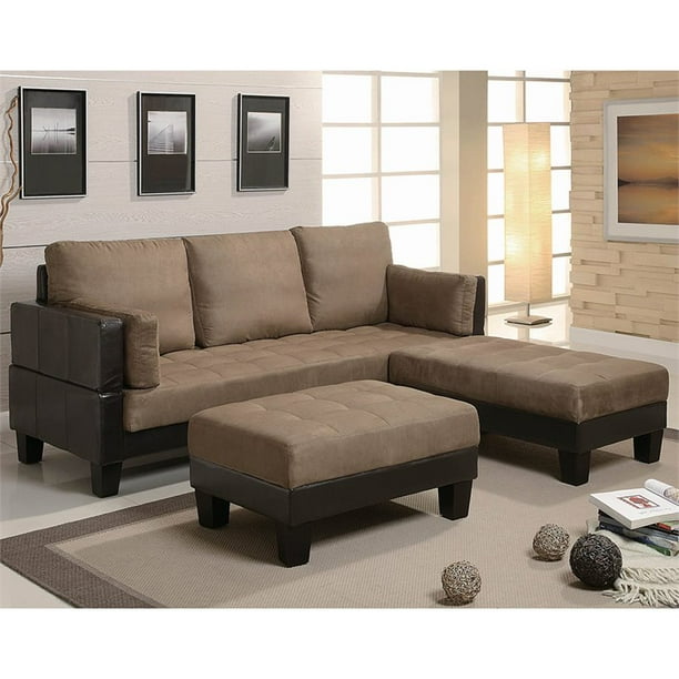 Bowery Hill 3 Piece Faux Leather Sleeper Sofa And Ottoman Set Com - Brown Leather Sleeper Sofa Set Bowery Hill 3 Piece Faux Leather Sleeper Sofa And Ottoman Set Com - Brown Leather Sleeper Sofa Set
