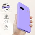 thumbnail image 2 of Slim Liquid Silicone Case for Google Pixel 7A,with Scratch-Resistant Microfiber Lining Anti-Slip and Shock Absorption Soft Silicone Protective Case for Google Pixel 7A 5G 2023 (Purple), 2 of 14
