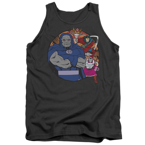 DC Comics Apokolips Represent Adult Tank Top Charcoal