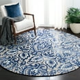 thumbnail image 2 of SAFAVIEH Dip Dye Riagan Floral Wool Area Rug, Royal Blue/Beige, 5' x 8', 2 of 10