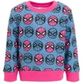 thumbnail image 3 of Marvel Avengers Spider-Man Big Girls Sweatshirt Toddler to Big Kid, 3 of 5