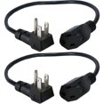 thumbnail image 2 of QVS 2-Pack 16 Inches 90degree Flat-Plug OutletSaver AC Power Adaptor, 2 of 3