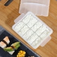 thumbnail image 4 of Onigiri Sushi Mold, 10 in 1 Mini Japanese Nigiri Bento Rice Ball Mold, Plastic Rice Ball Maker, Rectangular Sushi Maker, 1 Pcs, 5.91x5.12x1.18", 4 of 5