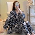 thumbnail image 2 of Extra Size 300 Catty Autumn Winter New Pajamas Female Explosive Cute Student Loose Home Set Can  Worn Outside Pijamas Women, 2 of 7