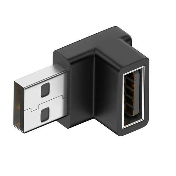 CY 10Gbps USB3.0 Male to Female Extension Power Data Video Adapter 90 Degree Down Angled Type