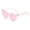 Light Pink, variant on DFEK Fashionable Heart Shaped for Women and Girls Fashionable Cat Eye Frame Design Red