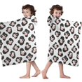 thumbnail image 4 of Cow and Spot White Pattern Hooded Bath Towel Wrap for Teens Ages 3 To 12, Soft Lightweight Quick Dry Microfiber Bath Beach Pool, 50"x30", 4 of 6