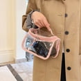 thumbnail image 2 of Almacenamiento Portátil Bag Tocador Multipropósito PVO Transparente PVC Impermeable Con Y para Mujeres Viajes Organización Baño, 2 of 9