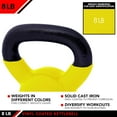 thumbnail image 4 of JFIT Kettlebell Weights Vinyl Coated Iron - 12 Size Options, 5lbs-50lbs - Coated for Floor and Equipment Protection, Noise Reduction, Ballistic, Core, Weight Training, 4 of 4