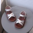 thumbnail image 5 of Godom Girls Sandals Summer Open Toe Flats Shoes Dress Sandal for Toddler Little Big Kid, 5 of 7