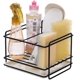 thumbnail image 1 of Soporte de esponja para fregadero, organizador de fregadero de cocina con bandeja de goteo, soporte de esponja de hierro, cesta, soporte para utensilios, paño de limpieza y soporte para cepillos TUNC Sencillez, 1 of 5