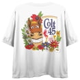 thumbnail image 3 of Colt 45 Horse & Can Crew Neck Short Sleeve Women's White Crop Top-XXL, 3 of 4