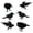A, variant on 6 Pcs Halloween Black Crows Feathered Crows Realistic Looking Ravens Large Handmade Black Crow for Halloween Decoration Party Supplies