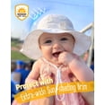 thumbnail image 2 of FURTALK 2PC Sun Hat for Baby Girls Toddler Summer Beach Hats with Wide Brim Cotton Sun Protection Travel Essentials, 2 of 5