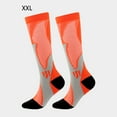 thumbnail image 4 of Chaussettes de Soccer Confortables Respirantes Anti-Humidité Bas de Football Tube Moyen Extensible Sport Extérieur Escalade Randonnée Orange>TTG, 4 of 8