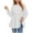 White-vestidos de otoño para mujer, variant on Aboser Babydoll Shirts for Women Loose Fit Puff Sleeve Tunic Tops Flowy Round Neck T-Shirt Solid Color Fall Outfits Casual Basic Long Tee Shirt Trendy Ruffle Hem Blouses