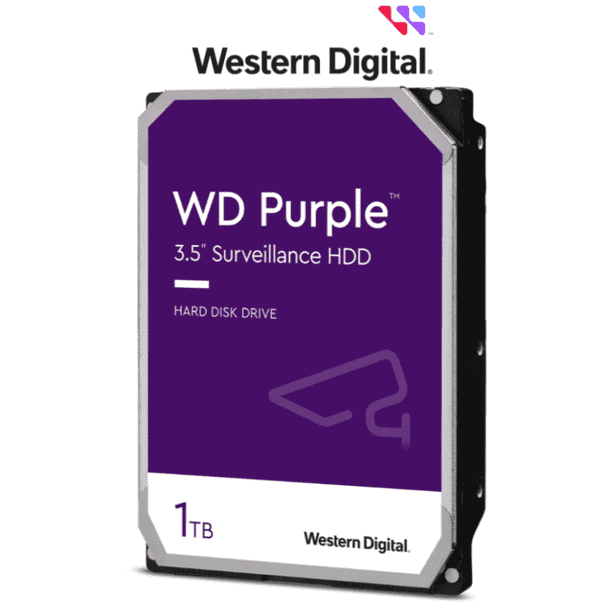 Disco Duro de 1TB Purple Especial Para Videovigilancia Western Digital WD10PURZ