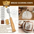 thumbnail image 2 of Simperf 14pcs Sourdough Starter Kit, Bread Proofing Basket Set, Natural Rattan Baskets with Sourdough Jar for Making Baking Fermentation, Bread Making Tools Kit Banneton Proofing Basket, 2 of 9