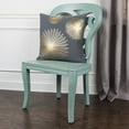 thumbnail image 3 of Gray Gold Metallic Sunburst Throw Pillow, 3 of 5