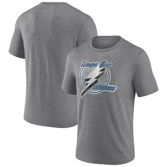Men's Heather Gray Tampa Bay Lightning Wraparound Tri-Blend T-Shirt
