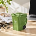 thumbnail image 4 of Green Novelty Ceramic Mug, Funny Coffee Mug, Trash Can Shaped Ceramic Mug with Lid, Gag Gift for Friends and Coworkers, Funny Desk Decor, 4.75X2.5 Inch Irregular Quirky Cup, Safe, 4 of 8