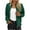 Green, variant on FNFHFY Womens Jacket Full Zip Lapel Coat Cropped Faux Suede Jackets Long Sleeve Lightweight Outwear Comfy Casual Fall Jackets
