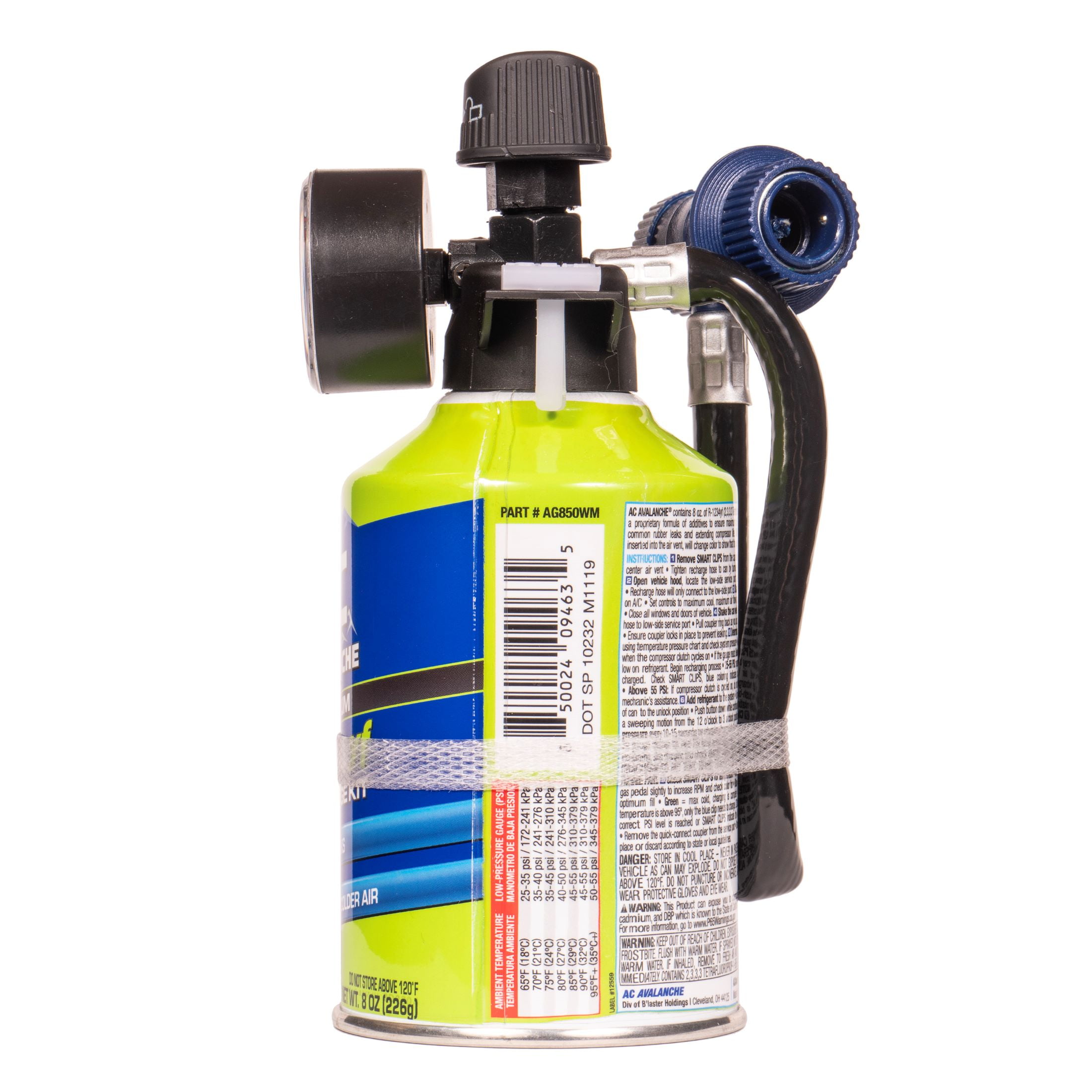 AC Avalanche 8oz. 1234YF Automotive Refrigerant Kit
