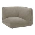 thumbnail image 3 of Moe's Home Collection Zeppelin Corner Chair Speckled Pumice Fabric Corner Chairs, 3 of 5