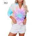 thumbnail image 1 of Sonducket Dyeing Gradient Hoodie Suéter con capucha Mujer Suelta Sudadera de manga larga Top Prendas para la parte del cuerpo Girasol SG Sonducket AP000138-04B, 1 of 1