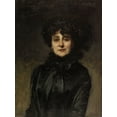 thumbnail image 2 of Sargent, John Singer 12x14 Gold Ornate Wood Framed with Double Matting Museum Art Print Titled - Portrait de Madame Allouard-Jouan, 2 of 4