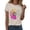 Khaki, variant on Women's Workout Tee - Athletic Plus Size Top - Short Sleeve Cotton - Trendy 2025 Design | Baberdicy | Womens Fashion Workout T Shirts Athletic Plus Size Tops Summer Trendy (Khaki | M)