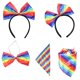 thumbnail image 3 of Diadema arcoíris Bowknot Pride Head Bopper para mujer YONGSHENG, 3 of 5