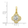 thumbnail image 3 of 10k Yellow Gold Tiara Collection Polished CZ Pendant, 3 of 4