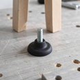 Thread Protector Nylon PTOOTP Adjustable Furniture Feet M6 Threaded Heavy Duty Black Plastic ...