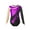 Purple, variant on Kids Girls Shiny Rhinestones Gymnastic Leotard Long Sleeves Ballet Dance Bodysuit Jumpsuit Gold 12