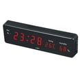 thumbnail image 3 of Reloj digital con pantalla LED de temperatura y humedad rojo, 3 of 7