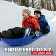 thumbnail image 5 of GoSports 2 Person Premium Snow Sled with Double Walled Construction, Pull Strap and Padded Seat - Blue, 5 of 7