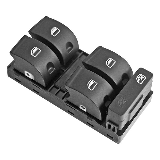 Control de elevador Generico 2005 A 2008 Audi Negro 10 pines 5 teclas 12 Voltios