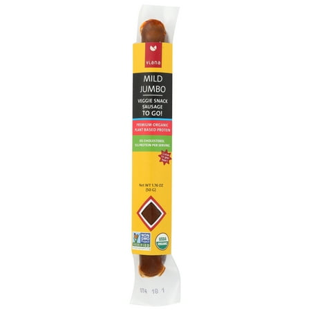 Viana Mild Jumbo Veggie Snack Sausage To Go!, 1.76 Oz.