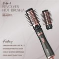 thumbnail image 4 of Cortex Beauty 2-in-1 Revolving Hot Brush (Gray Rose Gold), 4 of 5