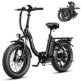 thumbnail image 1 of Heybike Ranger 2.0 Electric Bike for Adults, 1400W Peak Motor Foldable Ebike with 48V 600Wh Removable Battery, 20" Fat Tire All-Terrain Electric Bicycle with Front Suspension, UL 2849, 1 of 9