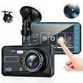 thumbnail image 2 of Wireless Screen for Car with Android Auto 4 Inch Car Stereo 4K HD Dash Cam 1080p Backup Camera Driving Recorder, Car DVR, 2 of 5