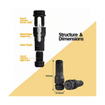 thumbnail image 3 of 20 Pcs Low Voltage Wire Tap Connectors Waterproof 12-20 Gauge Landscape Lighting Waterproof Cable Connector, 3 of 5