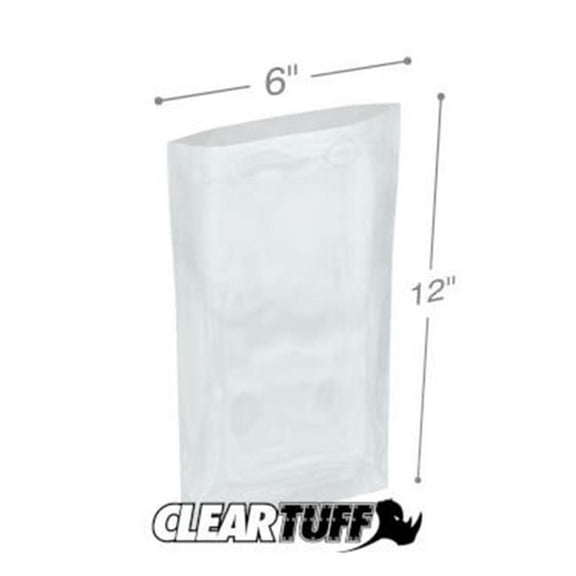 International Plastics PBM0612 6 x 12 in. 0.0015 Gauge Poly Bags - Case of 1000